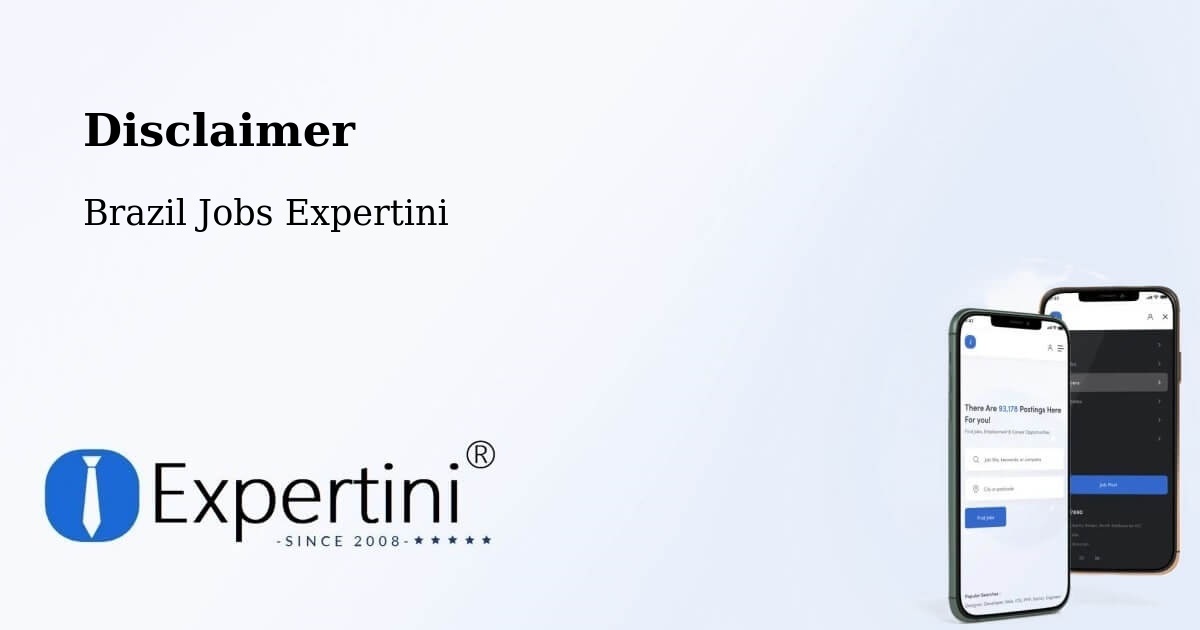 Disclaimer – Arara - Brazil Jobs Expertini